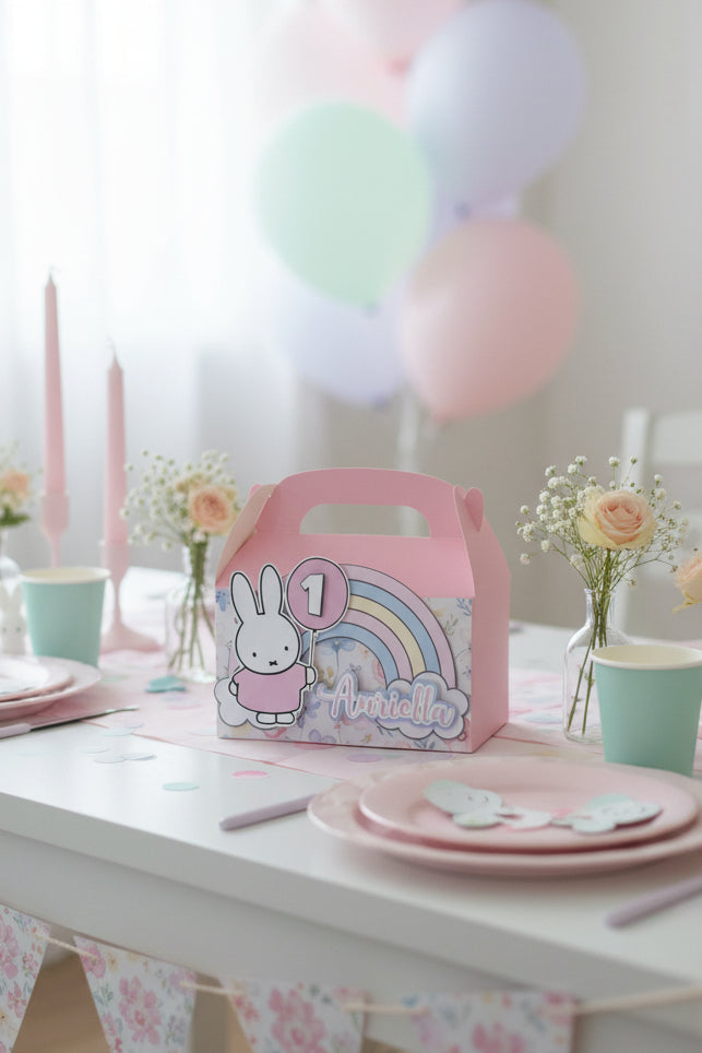 Dutch Bunny Inspired Party Box | Custom Kids Party Favour Box