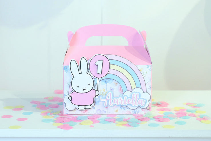 Dutch Bunny Inspired Party Box | Custom Kids Party Favour Box