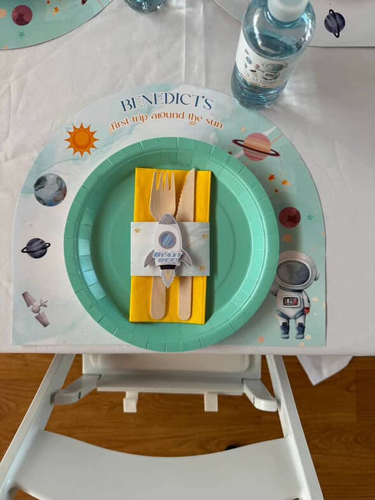 First Trip Around the Sun Theme Paper Placemat