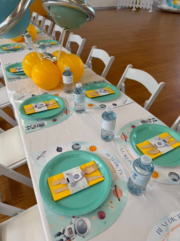 First Trip Around the Sun Theme Paper Placemat