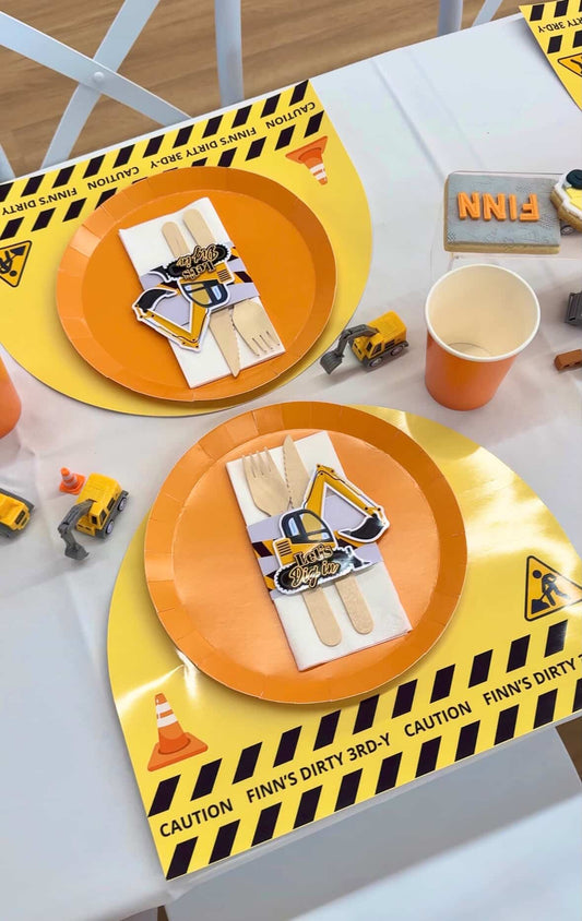 Construction Theme Paper Placemat