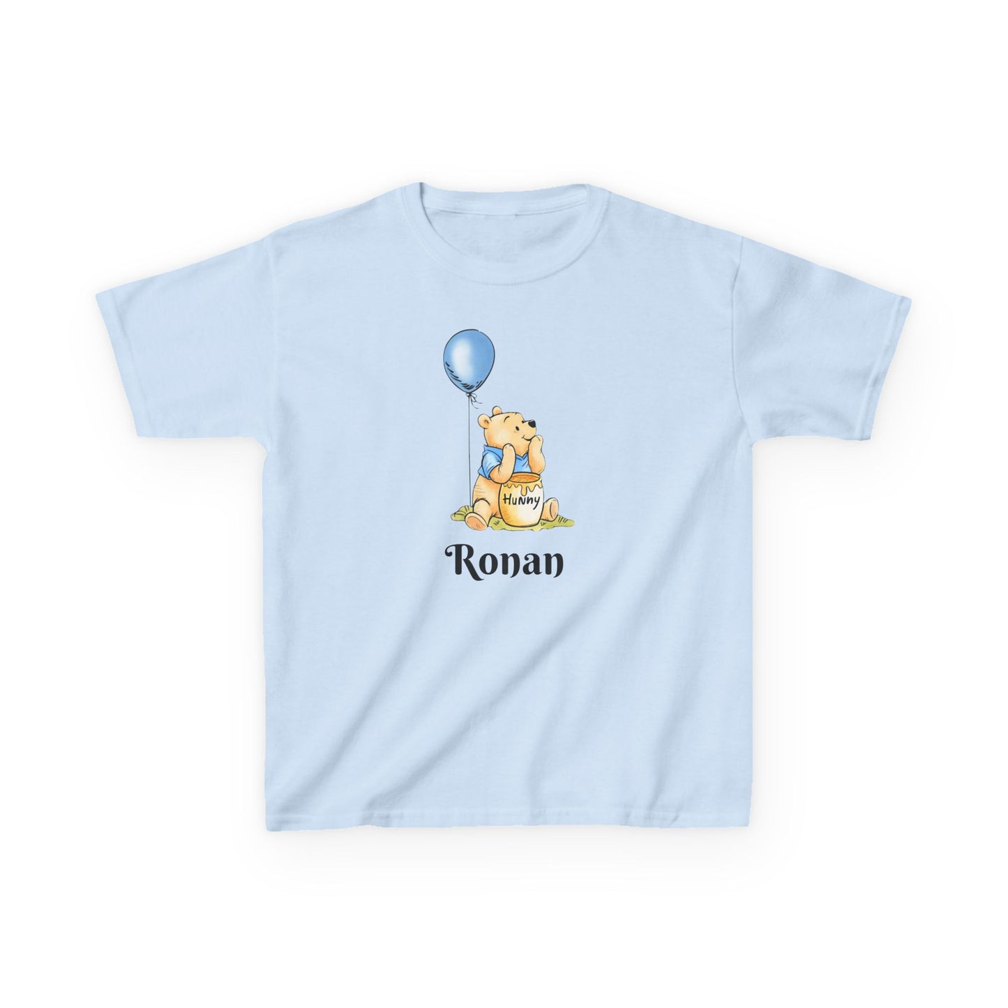 Personalised Winnie the Pooh Birthday T‑Shirt — Custom Kids Birthday Party Shirt