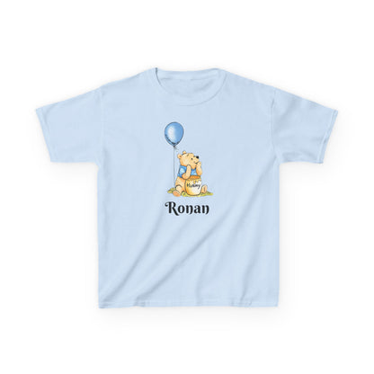 Personalised Winnie the Pooh Birthday T‑Shirt — Custom Kids Birthday Party Shirt