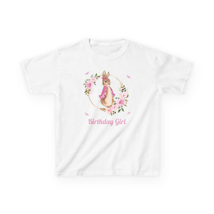 Pink Peter Rabbit Tee — 'Birthday Girl' Peter Rabbit Floral Shirt