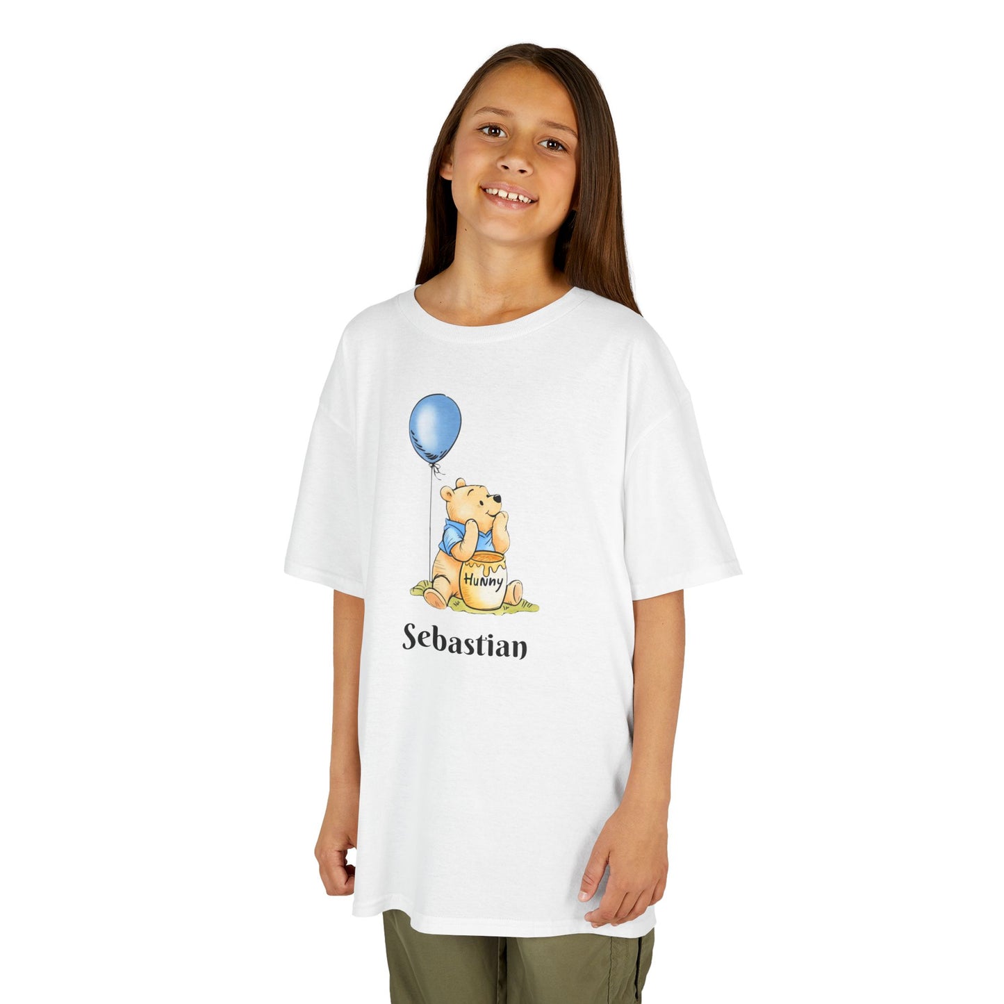 Personalised Winnie the Pooh Birthday T‑Shirt — Custom Kids Birthday Party Shirt