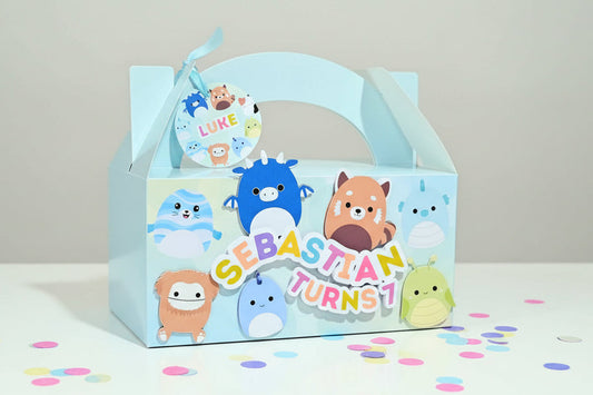 Squishmallow Blue Design Party Box