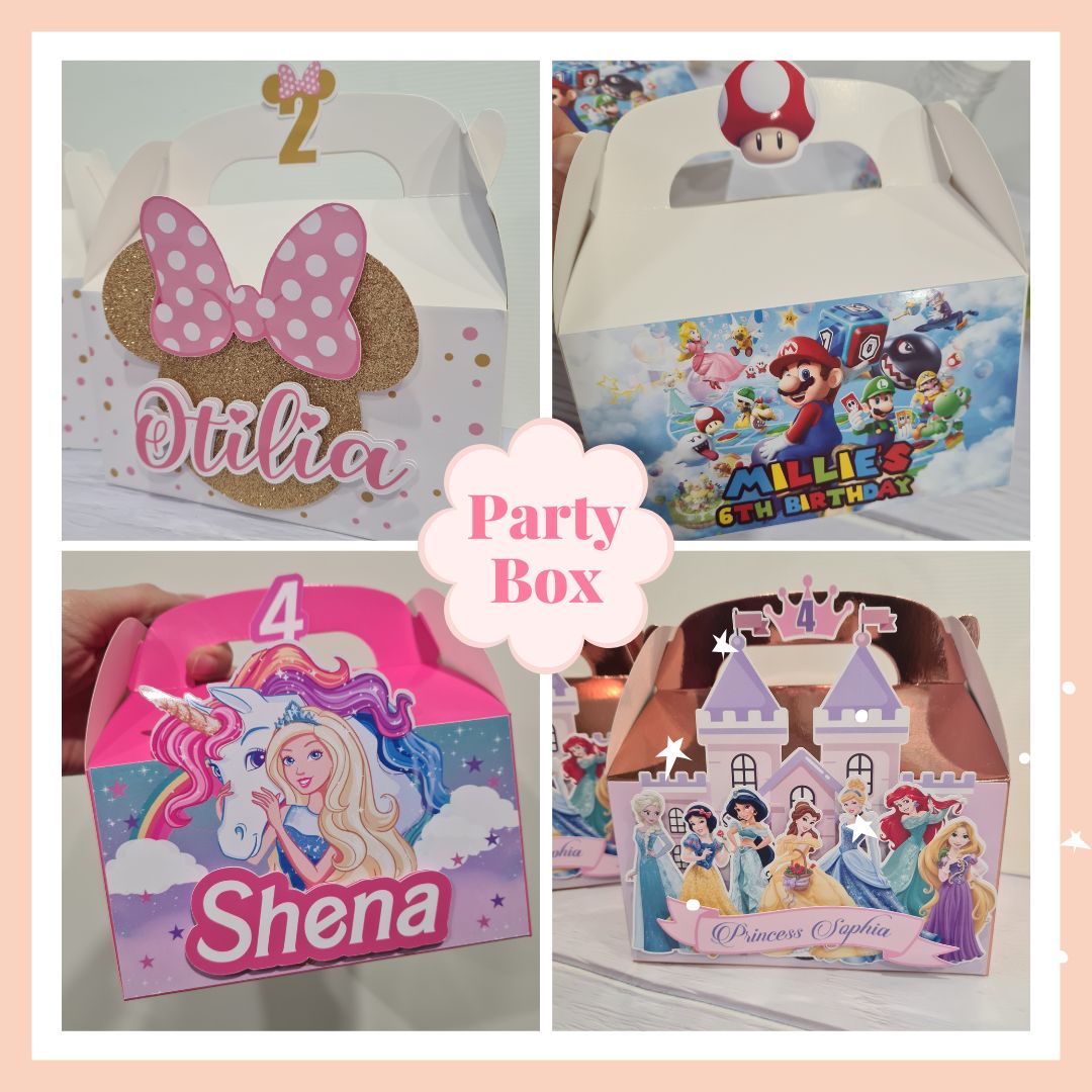Party Boxes and Favours for Kids Parties and More – Summer Print & Party