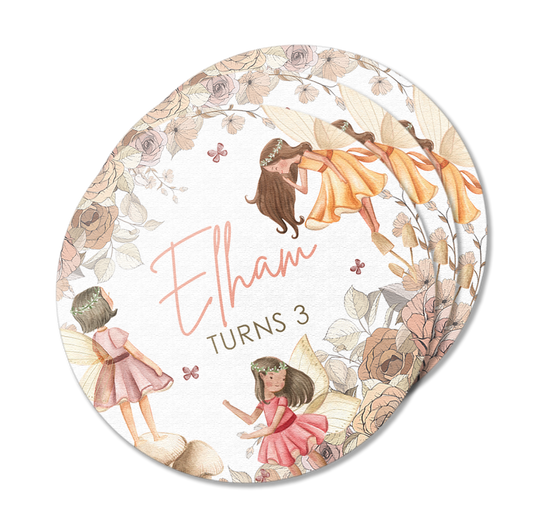 Enchanted Fairy Garden Party Stickers Pack