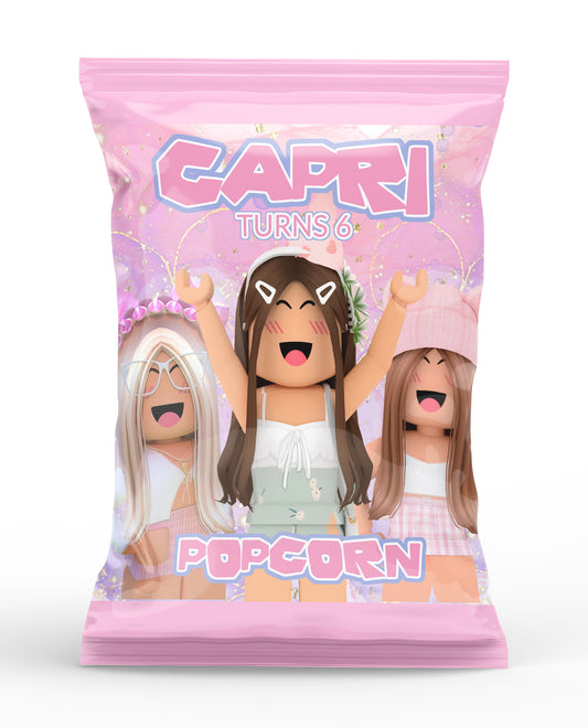 Girls Roblox Popcorn Bag