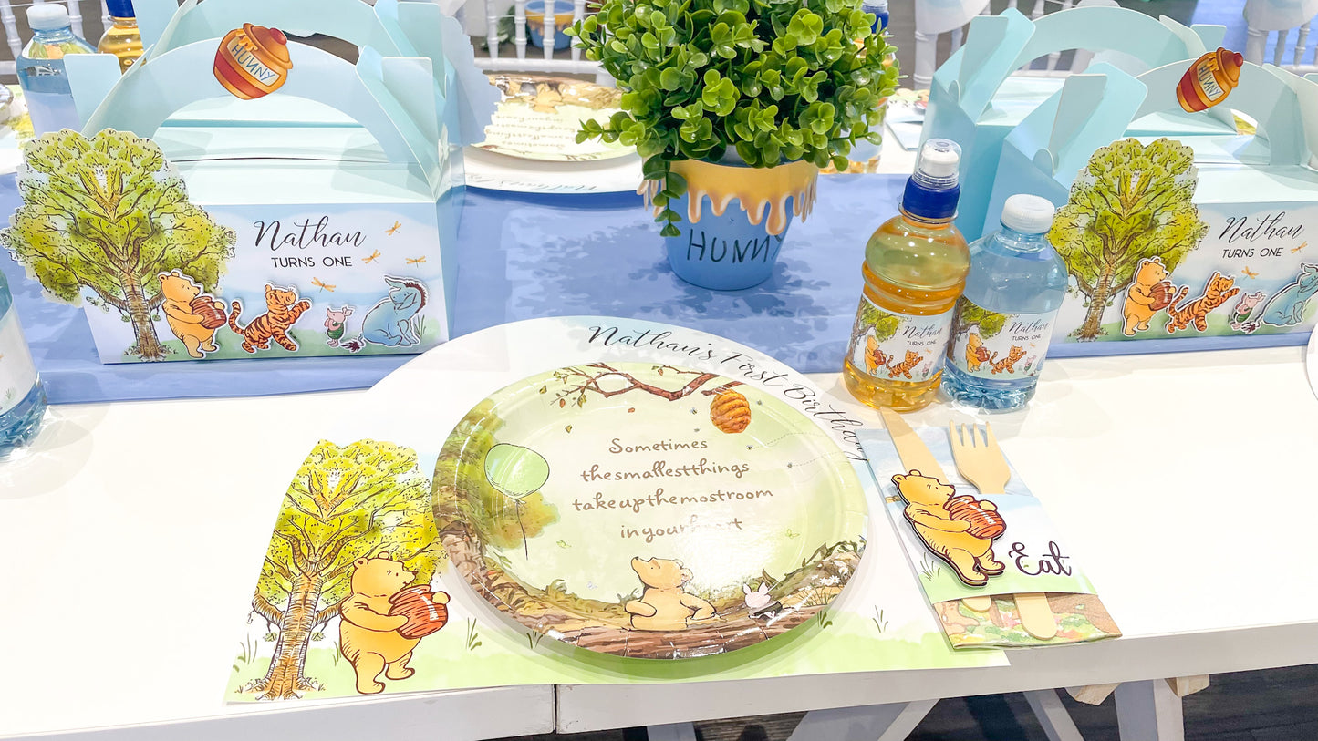 Classic Winnie the Pooh Blue Party Box