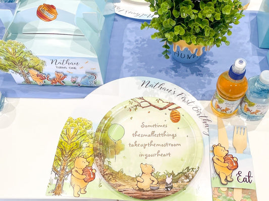 Winnie the Pooh Theme Paper Placemat