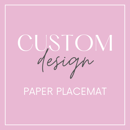Personalised Paper Placemat