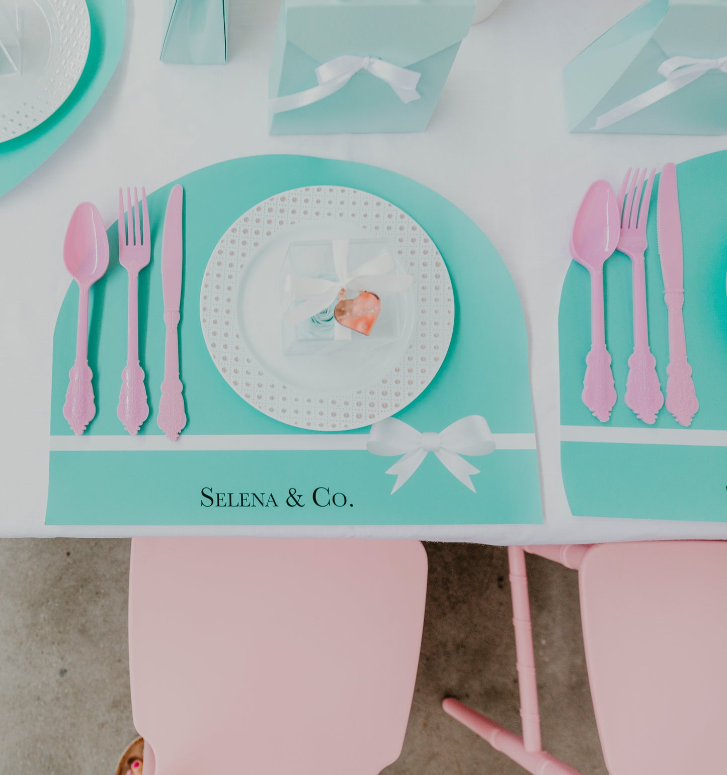 Tiffany & Co Inspired Paper Placemat