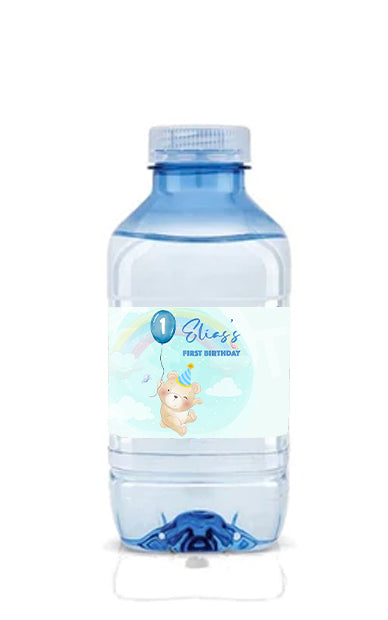 Blue Baby Bear Bottle Labels (12pk)