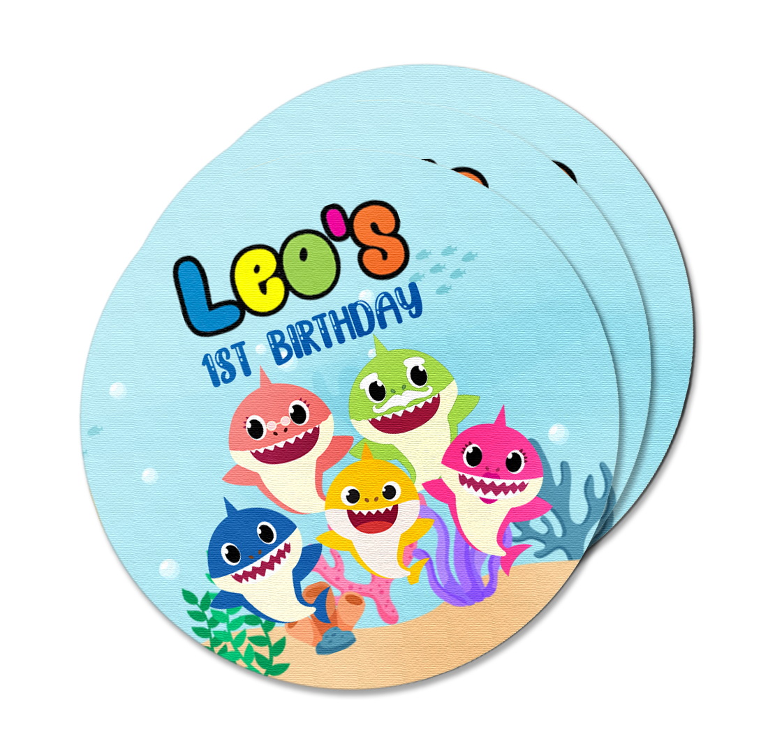 Shark Baby Theme Stickers Pack