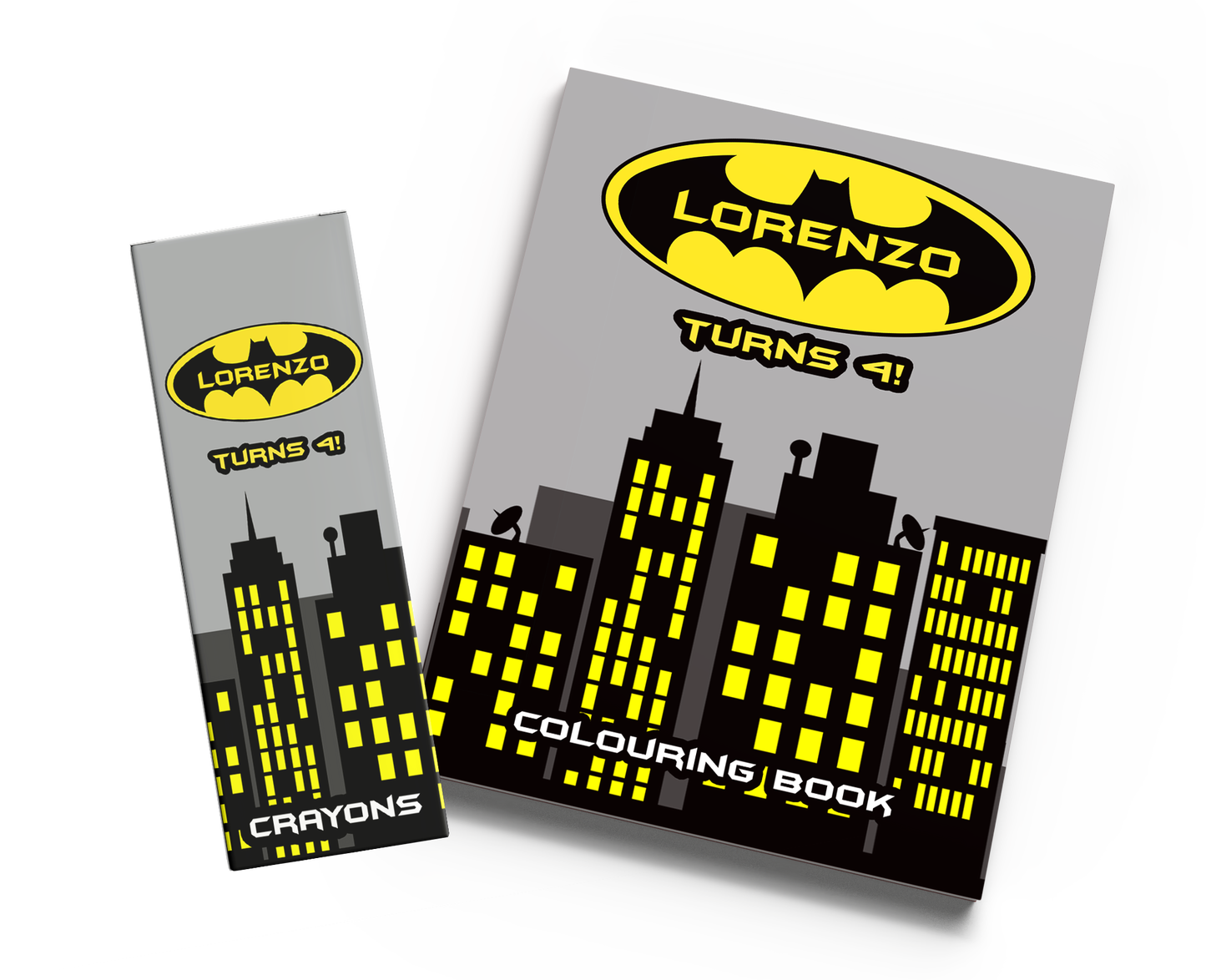 Batman Inspired Colouring Book & Crayons