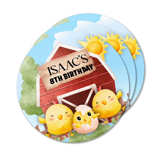 Chicken Farm Sticker Farm Animals / Barnyard Theme – Summer Print & Party