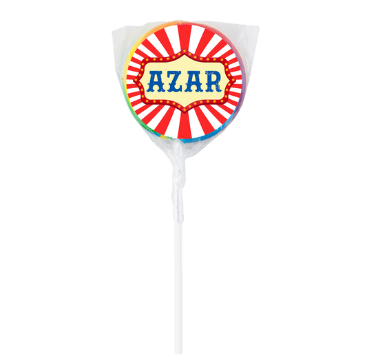Circus Carnival Theme Lollipops -12pk