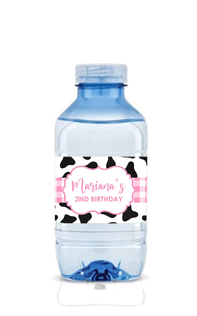 Girly Cow Farm Bottle Labels (12pk)