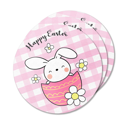 Easter Pink Bunny Stickers Pack