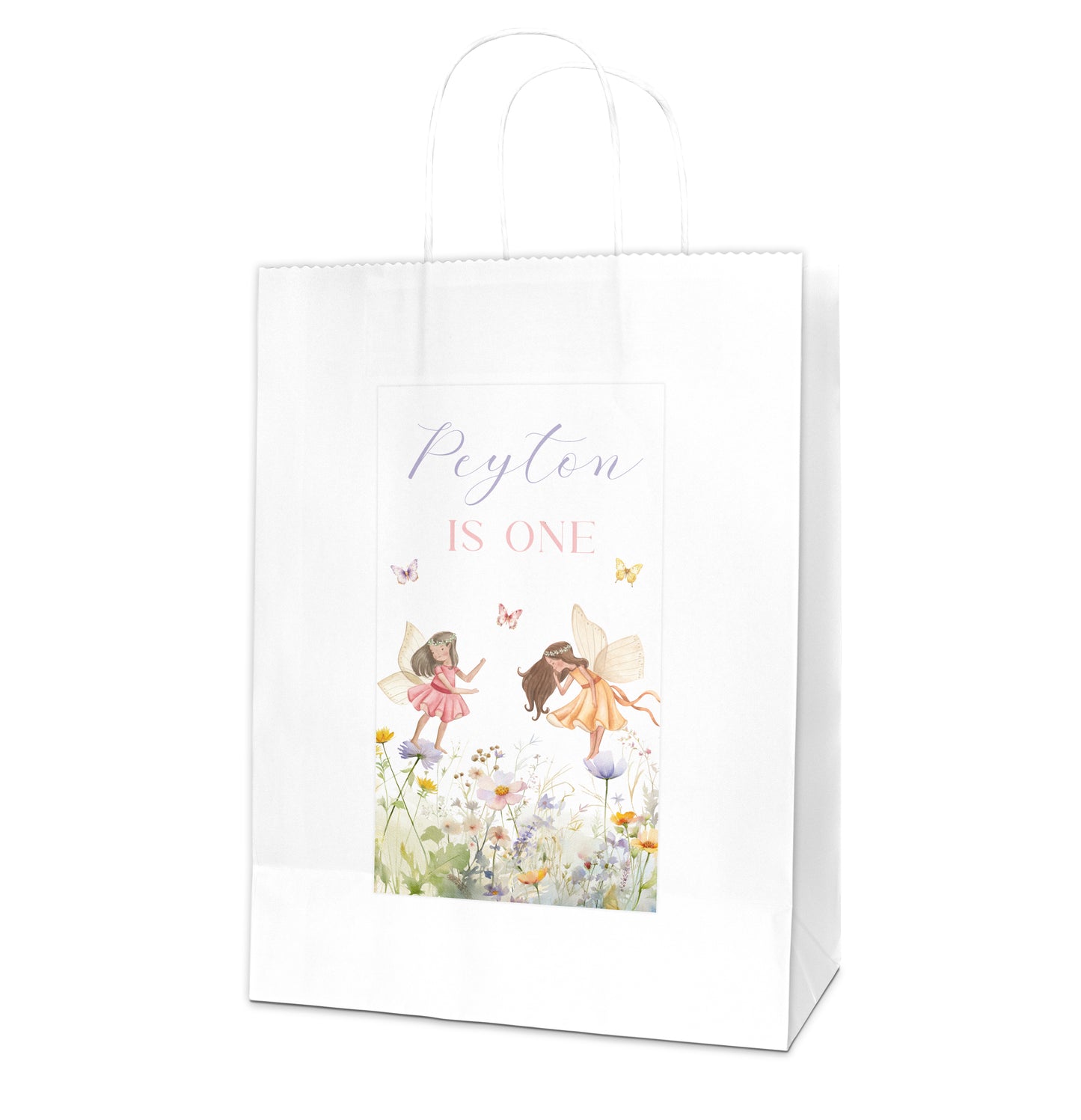 Fairy Garden Party Favour Labels | Personalised Birthday Bundle | Bottle Labels, Stickers & Chocolate Wrappers