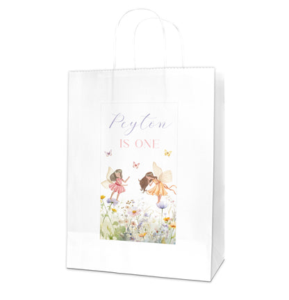Fairy Garden Party Favour Labels | Personalised Birthday Bundle | Bottle Labels, Stickers & Chocolate Wrappers