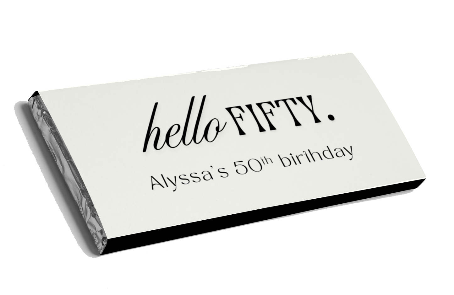 Hello Fifty Chocolate Bar