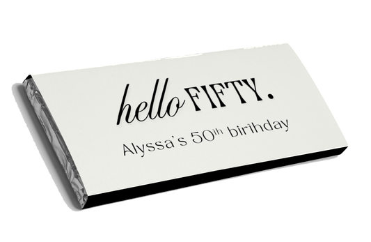 Hello Fifty Chocolate Bar
