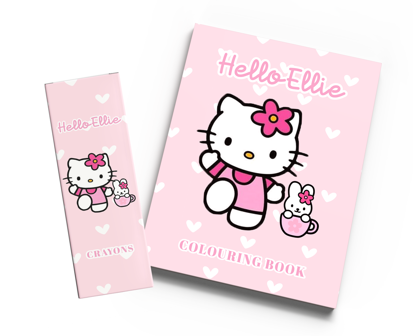Cute Kitty Colouring Book & Crayons
