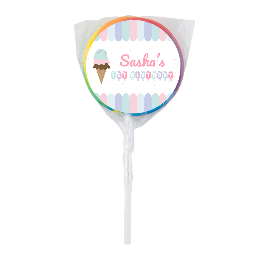 Ice Cream Theme Lollipops -12pk
