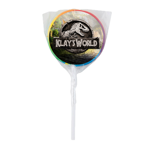 Jurassic World Theme Lollipops -12pk