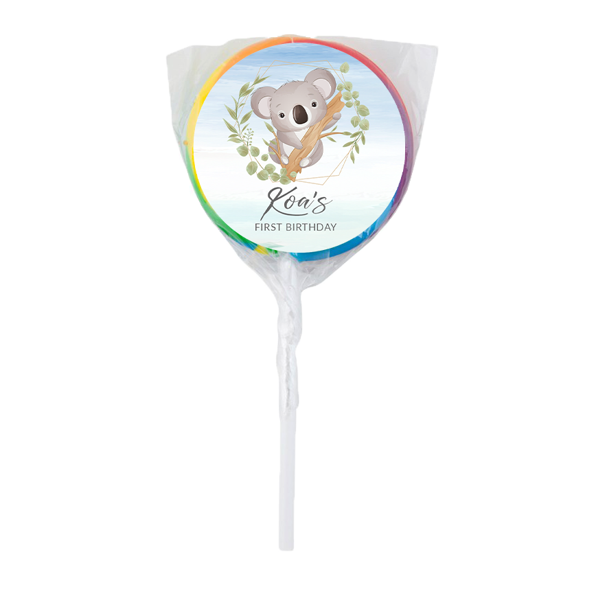 Koala Theme Lollipops -12pk