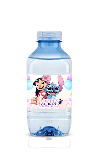 Lilo & Stitch Pastel Theme Bottle Labels (12pk)