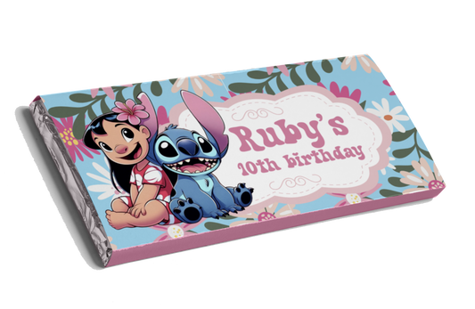 Lilo & Stitch Theme Chocolate Bar