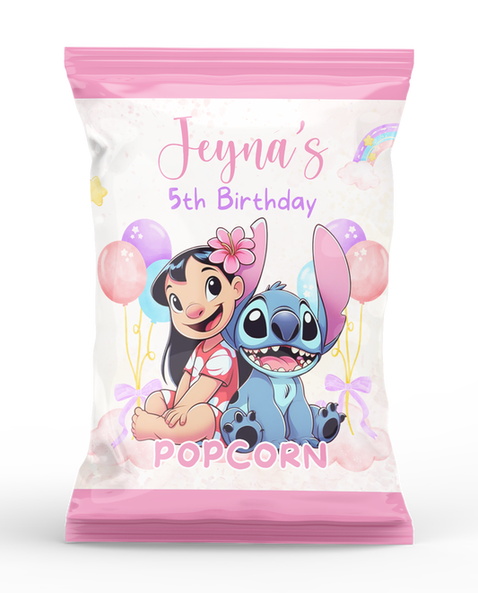 Lilo & Stitch Pastel Theme Popcorn Bag