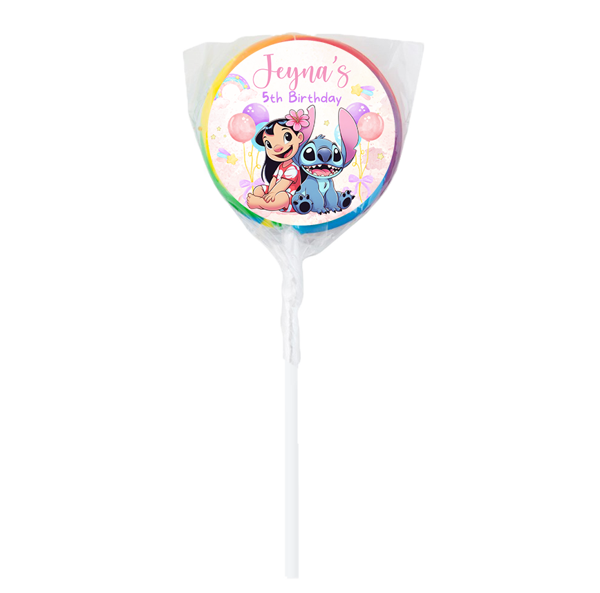Lilo & Stitch Pastel Theme Lollipops -12pk