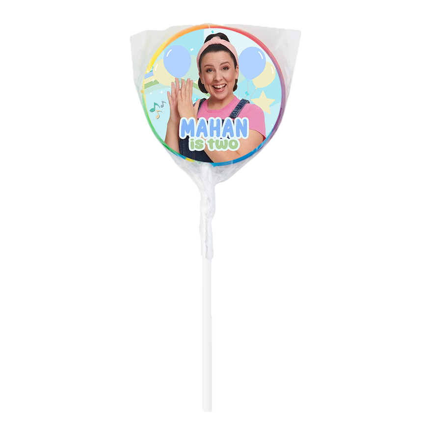 Ms Rachel Pastel Design Lollipops -12pk