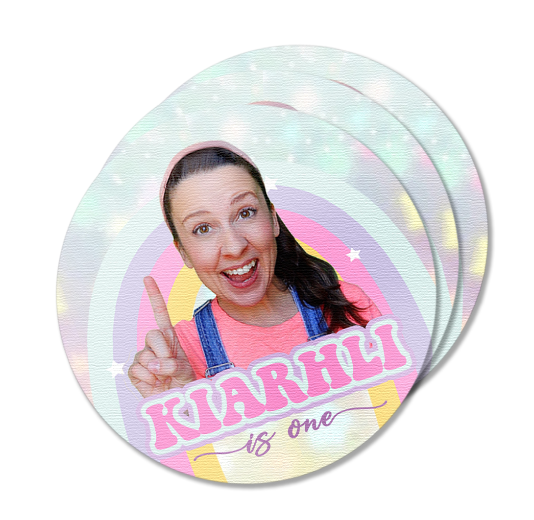 Ms Rachel Theme Party Stickers Pack – Summer Print & Party