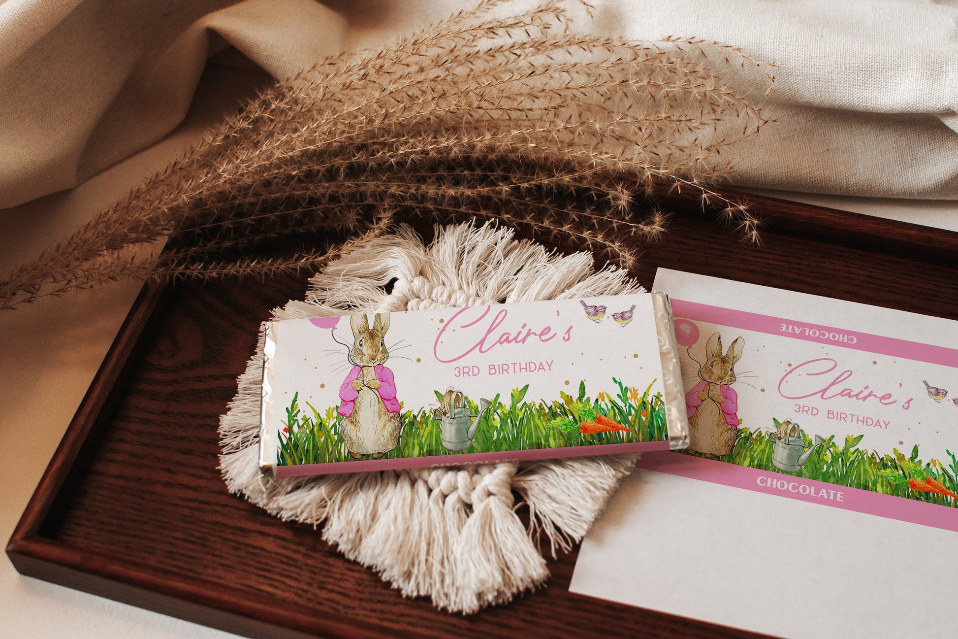 Flopsy Peter Rabbit Pink Chocolate Bar – Summer Print & Party
