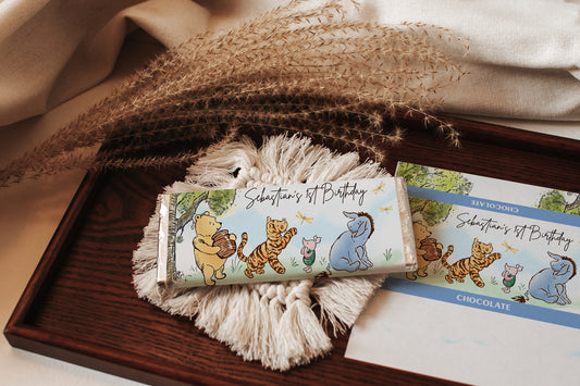 Winnie the Pooh Chocolate Labels
