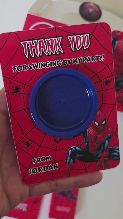 Super Web Hero Play Dough Party Favours