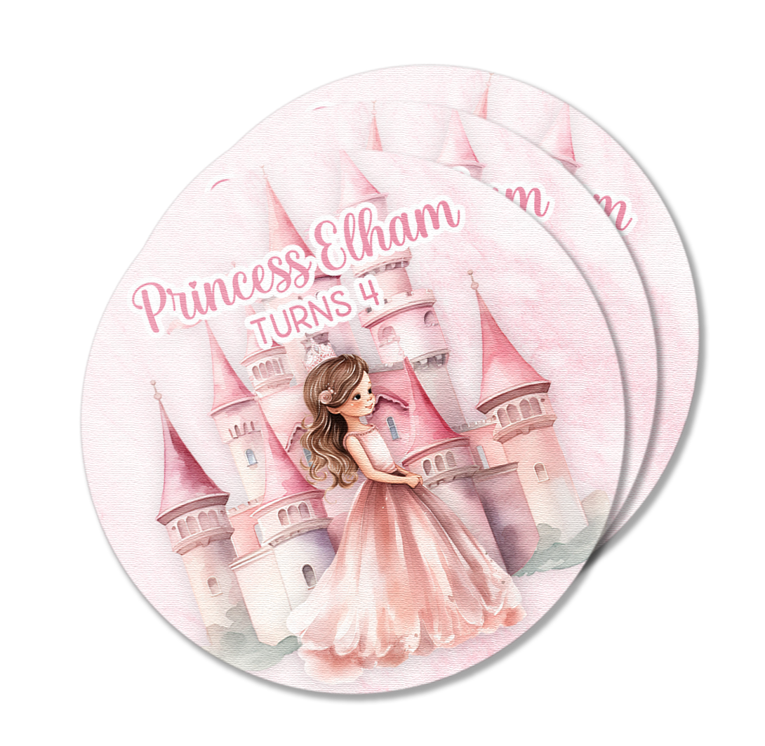 Princess Castle Stickers Pack – Summer Print & Party