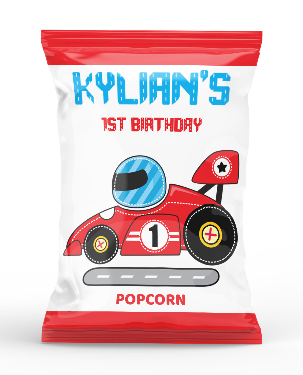 Racing Car Theme Popcorn Bag