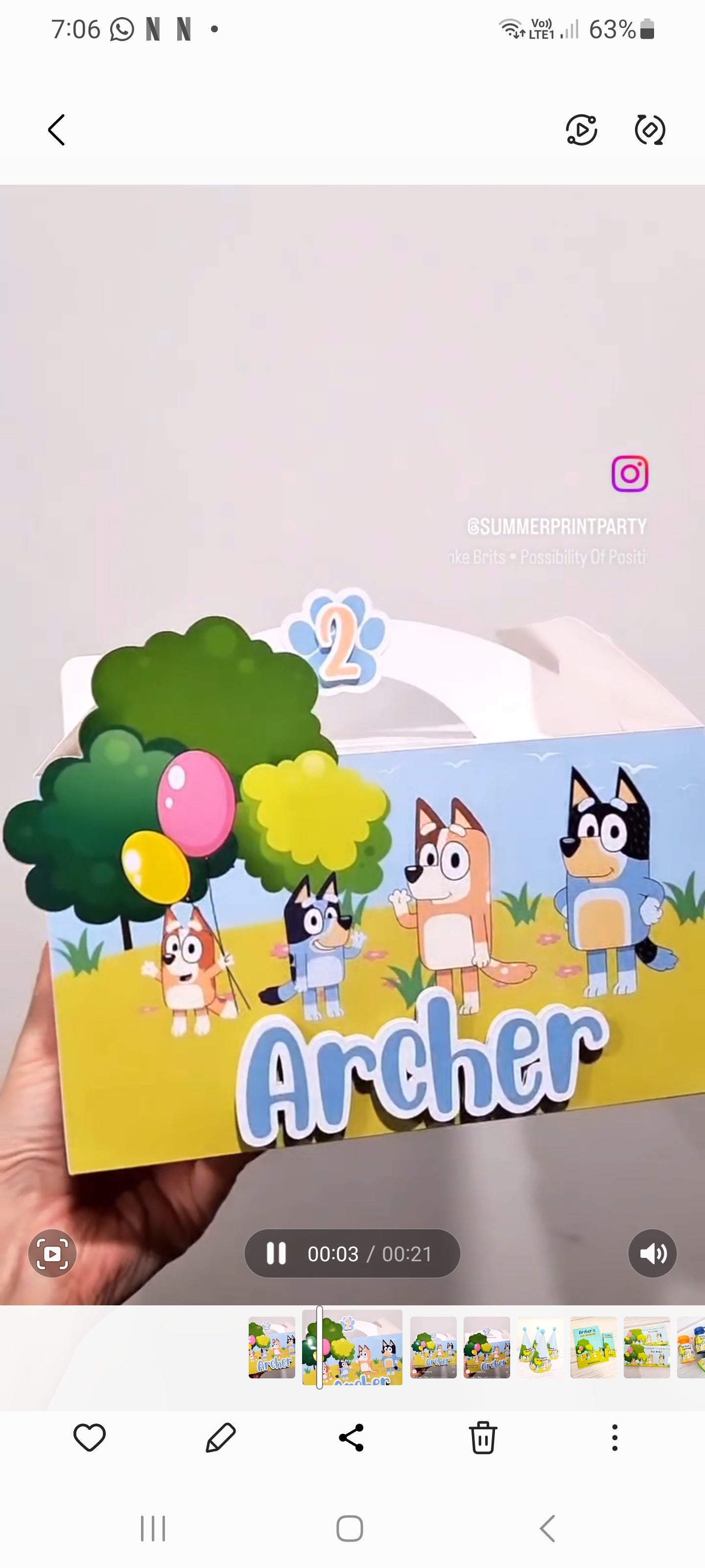 Heeler Dog Family Party Box