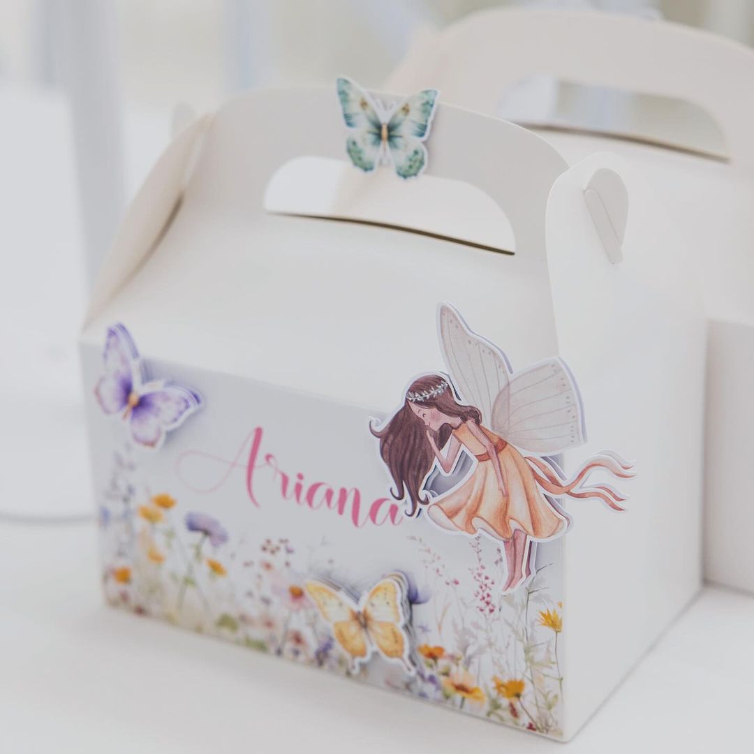 Fairy Butterfly Garden Theme Party Box - Personalised Kids' Birthday Favour – Australia