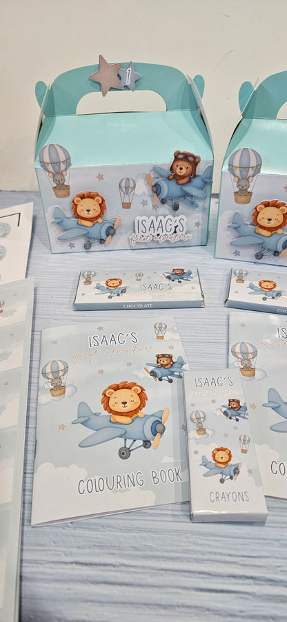 Airplane Animals Theme Favour Party Box