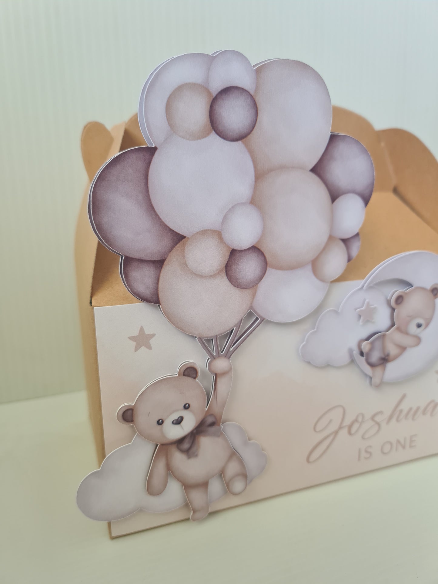 Teddy Bear Balloons Party Box