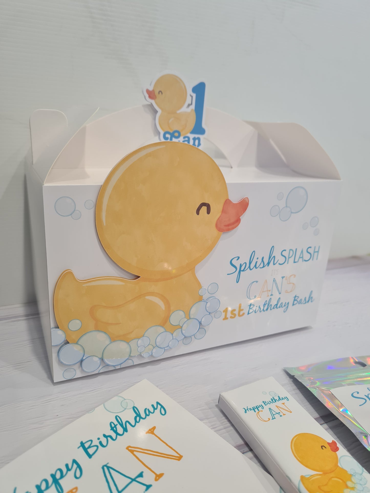 Little Duck Boys Theme 3D Party Box