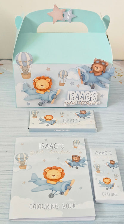 Airplane Animals Theme Favour Party Box
