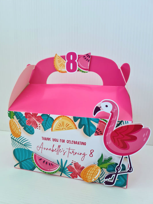 Tropical Flamingo Theme Party Box